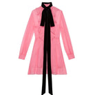 Gucci Velvet Ties Silk - chiffon Dress - Runway Catalog