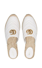 Gucci White Pilar Leather Espadrilles - Runway Catalog