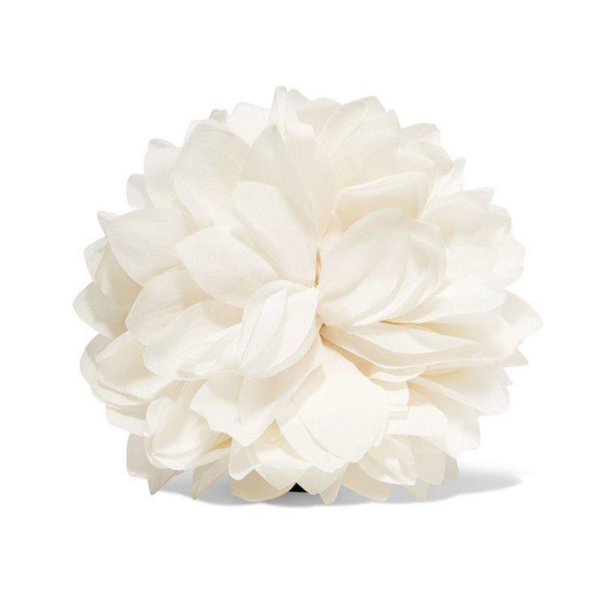 Gucci White Silk Flower Brooch - Runway Catalog