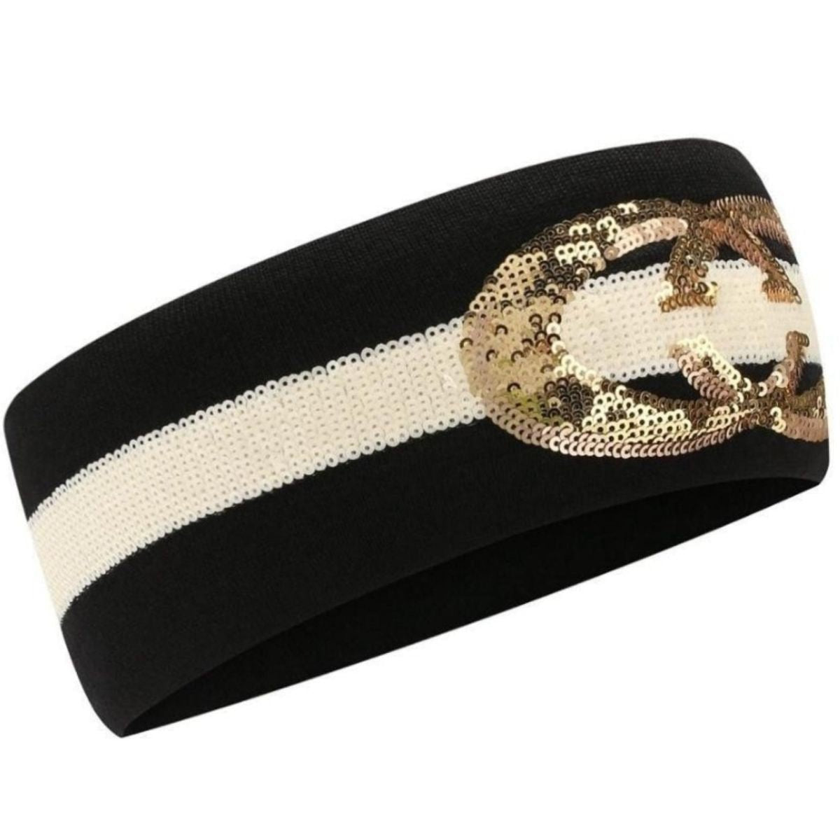 ✨レア GUCCI リボン ブローチ パール ブラック ゴールド Gucci Wool Interlocking G Headband – Runway Catalog