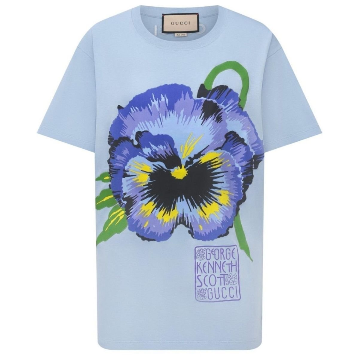 GUCCI 花柄 Tシャツ 半袖　フローラル 希少》オールド グッチ GUCCI フローラ 半袖 綿 Tシャツ ヴィンテージ