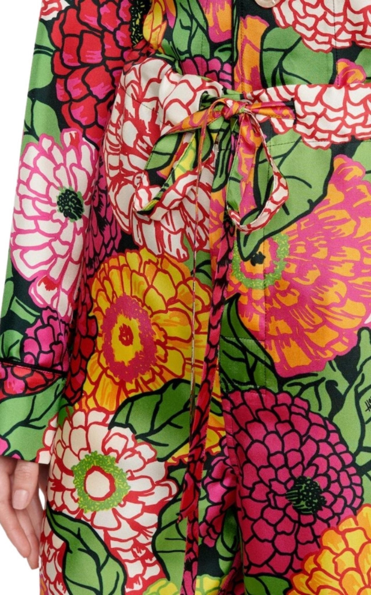 Gucci x Ken Scott Floral Silk Straight Pants - Runway Catalog