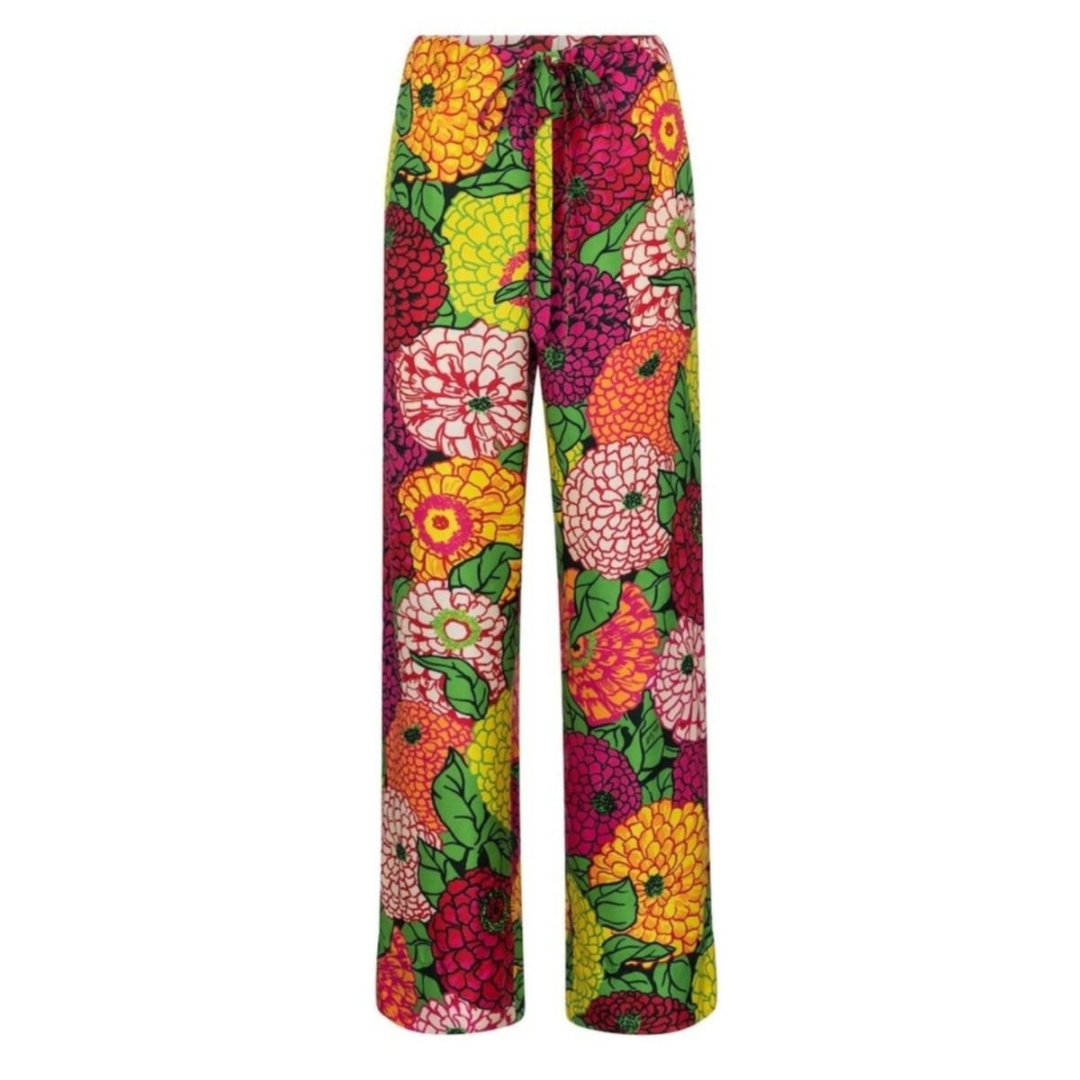 Gucci x Ken Scott Floral Silk Straight Pants
