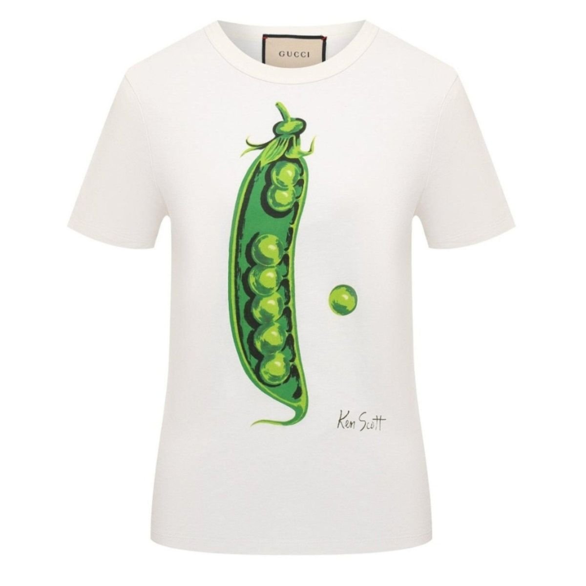 Gucci x Ken Scott Pea Print T-shirt - Runway Catalog