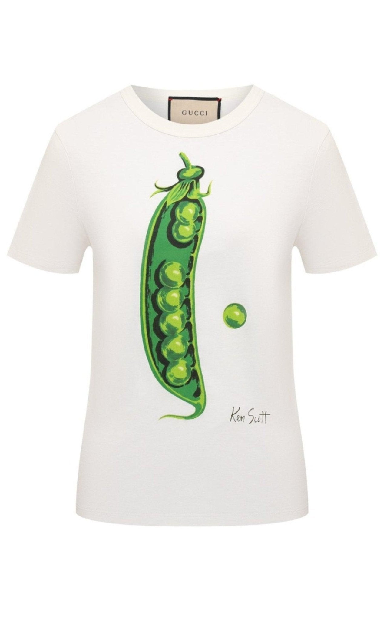 Gucci x Ken Scott Pea Print T-shirt - Runway Catalog
