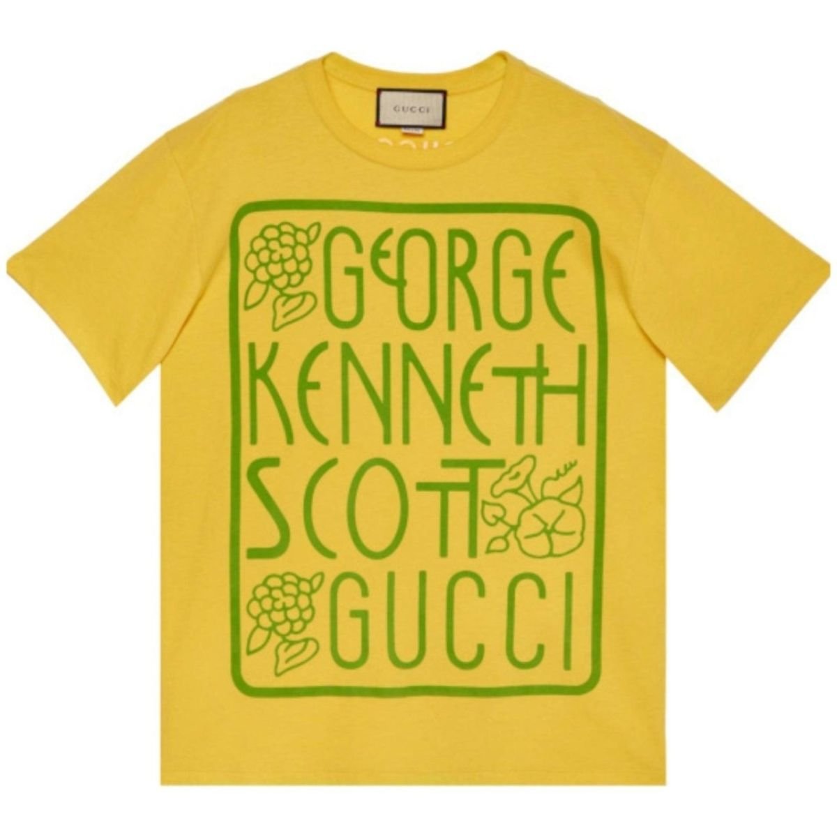 GUCCI イエロー ロゴ Tシャツ Gucci Yellow Logo Baby T-Shirt Gucci