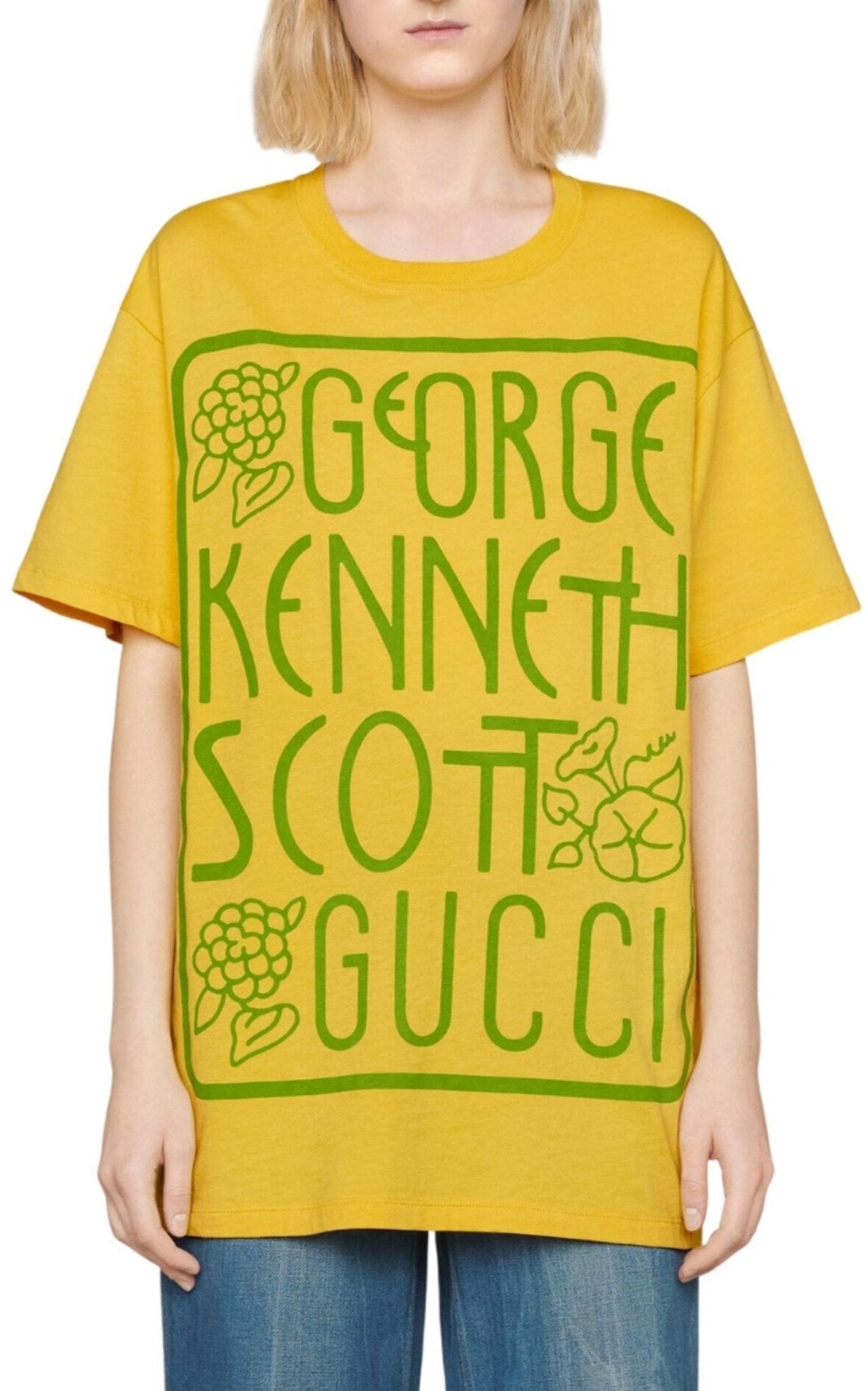 Gucci Cat Embroidered Cotton-Jersey T-shirt - Runway Catalog
