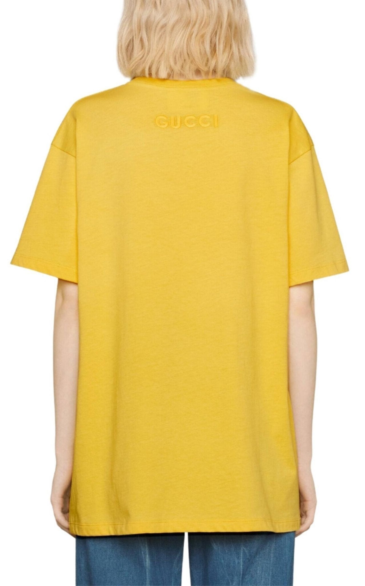 Gucci Cat Embroidered Cotton-Jersey T-shirt - Runway Catalog