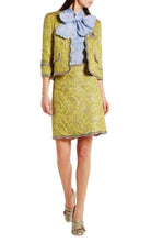 Gucci Yellow Brocade Jacquard Mini Skirt - Runway Catalog