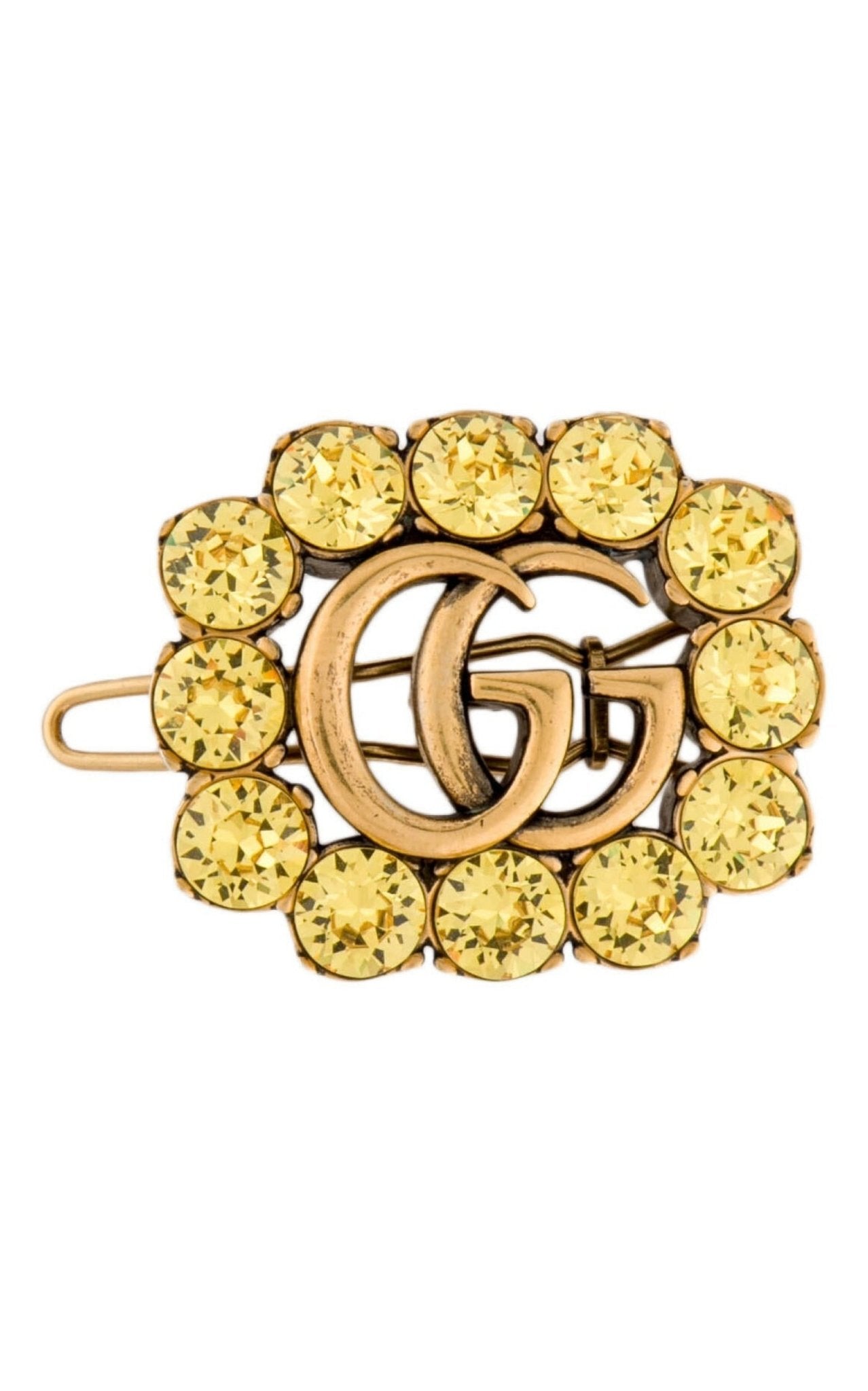 Gucci Crystal Interlocking G Hair Clip
