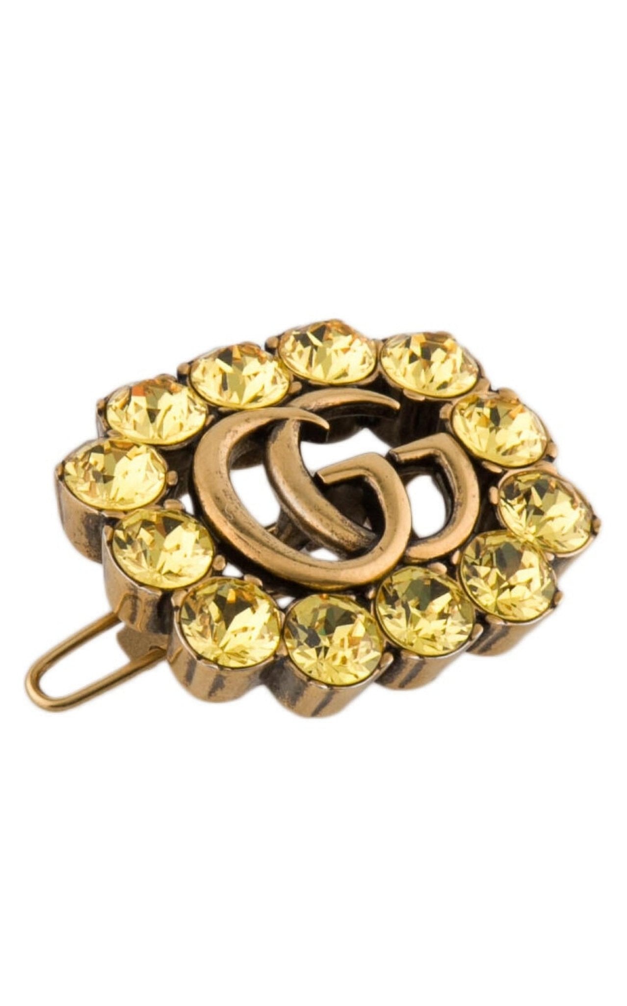 Gucci Crystal Interlocking G Hair Clip