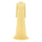 Gucci Yellow Silk Maxi Shirt Dress - Runway Catalog