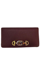 Gucci Zumi Burgundy Zip Around Wallet - Runway Catalog