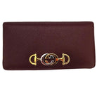Gucci Zumi Burgundy Zip Around Wallet - Runway Catalog