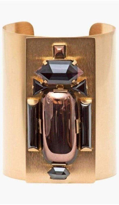 Helene Zubeldia Gold Maxi Beetle Cuff Bracelet - Runway Catalog