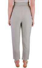 Heros Grey Silk - linen blend Pleated Pants - Runway Catalog