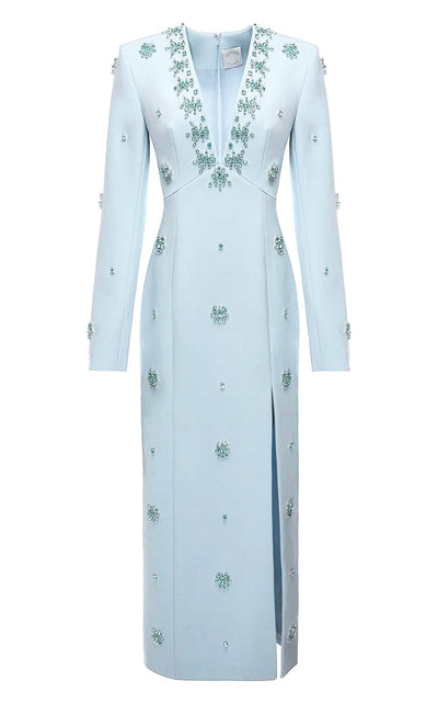 Huishan Zhang Aurore Crystal - Embellished Midi Dress - Runway Catalog