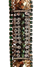 Iosselliani Iosselliani Dirty Crystal Bracelet in Emerald - Runway Catalog