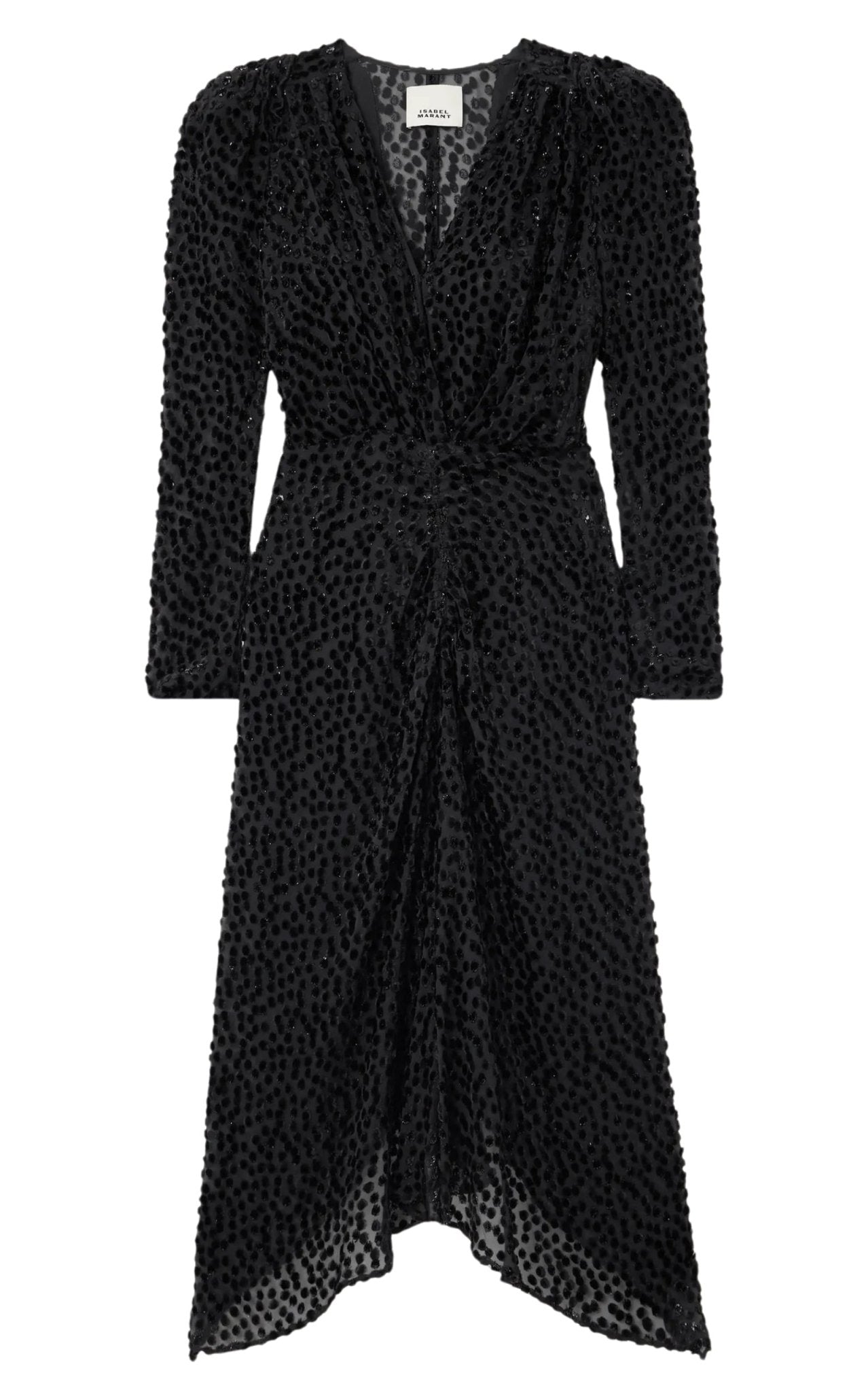 Isabel Marant Metallic Printed Silk Midi Dress
