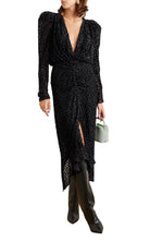 Isabel Marant Maray Metallic Printed Silk Midi Dress - Runway Catalog