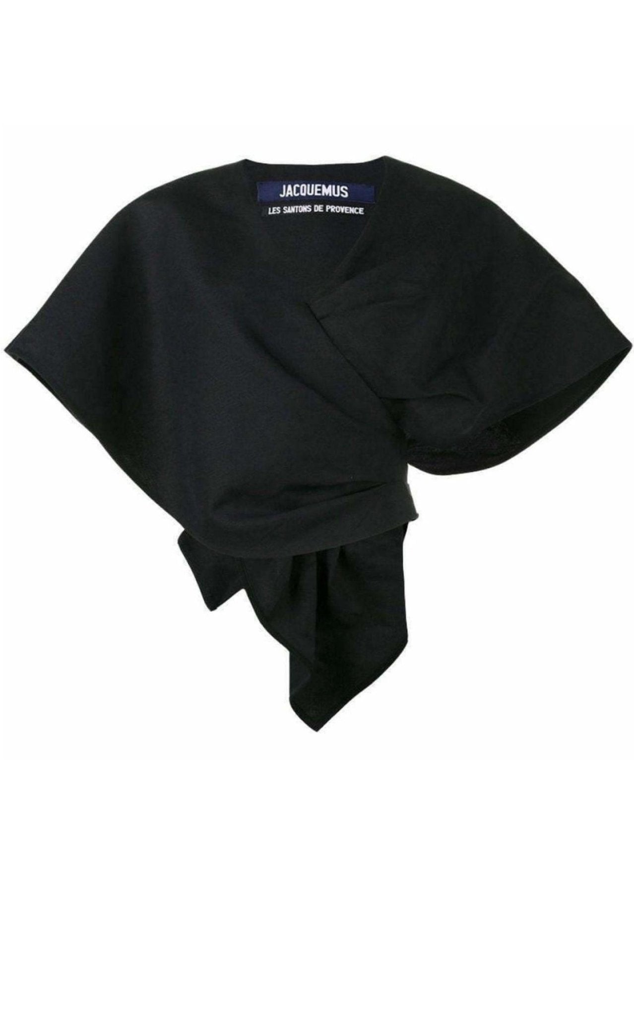 Jacquemus Cropped Bolero Wrap Blouse - Runway Catalog