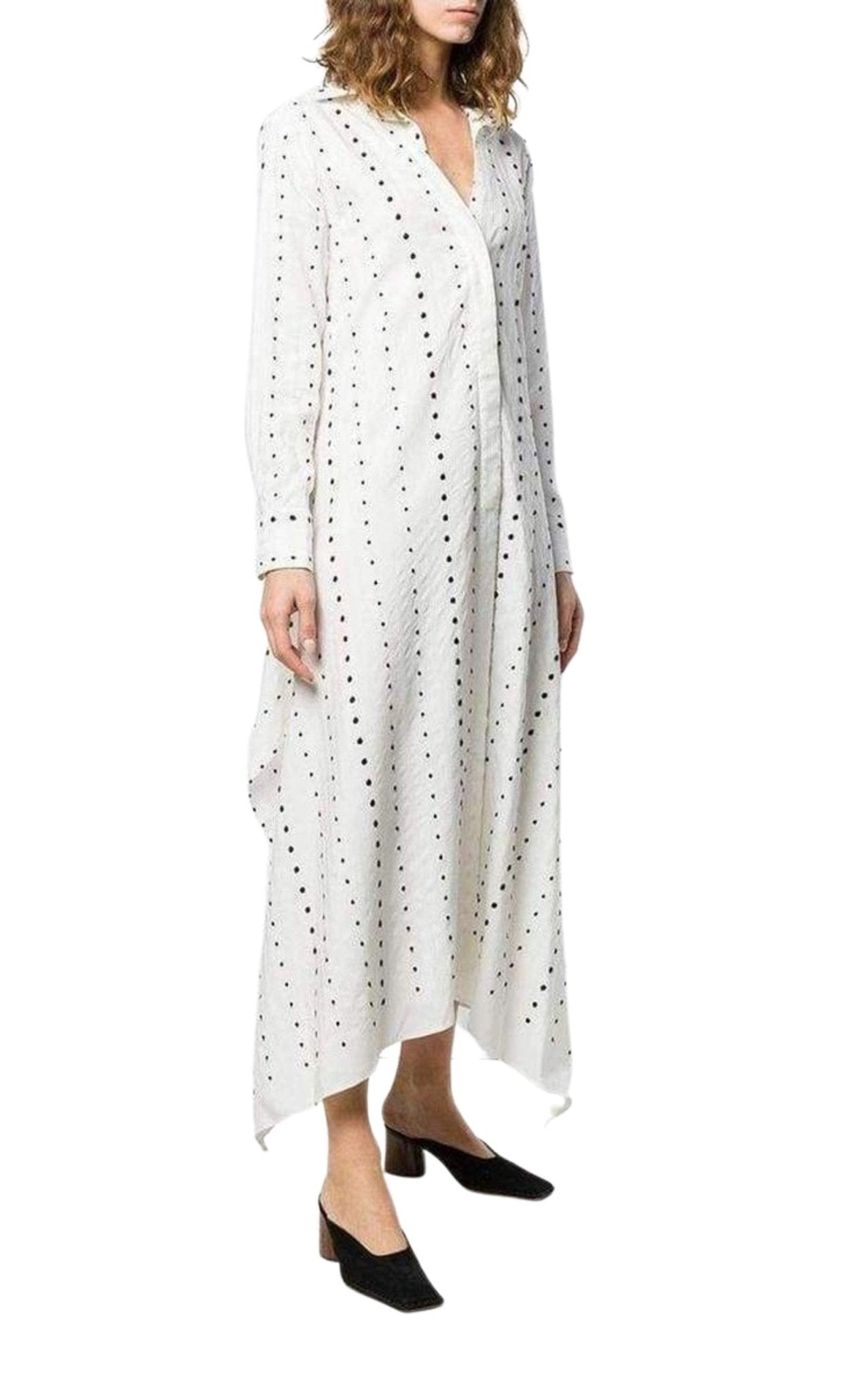Jacquemus La Djellaba Dot Maxi Dress - Runway Catalog
