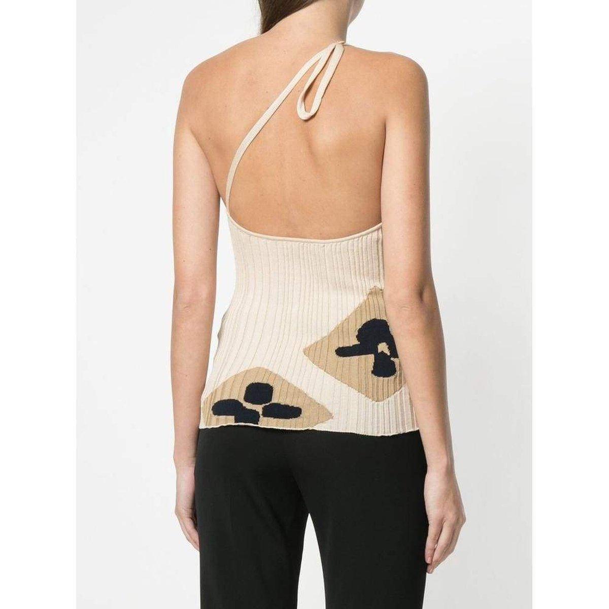 Jacquemus Rib Knit One Shoulder La Maille Caldu Top - Runway Catalog