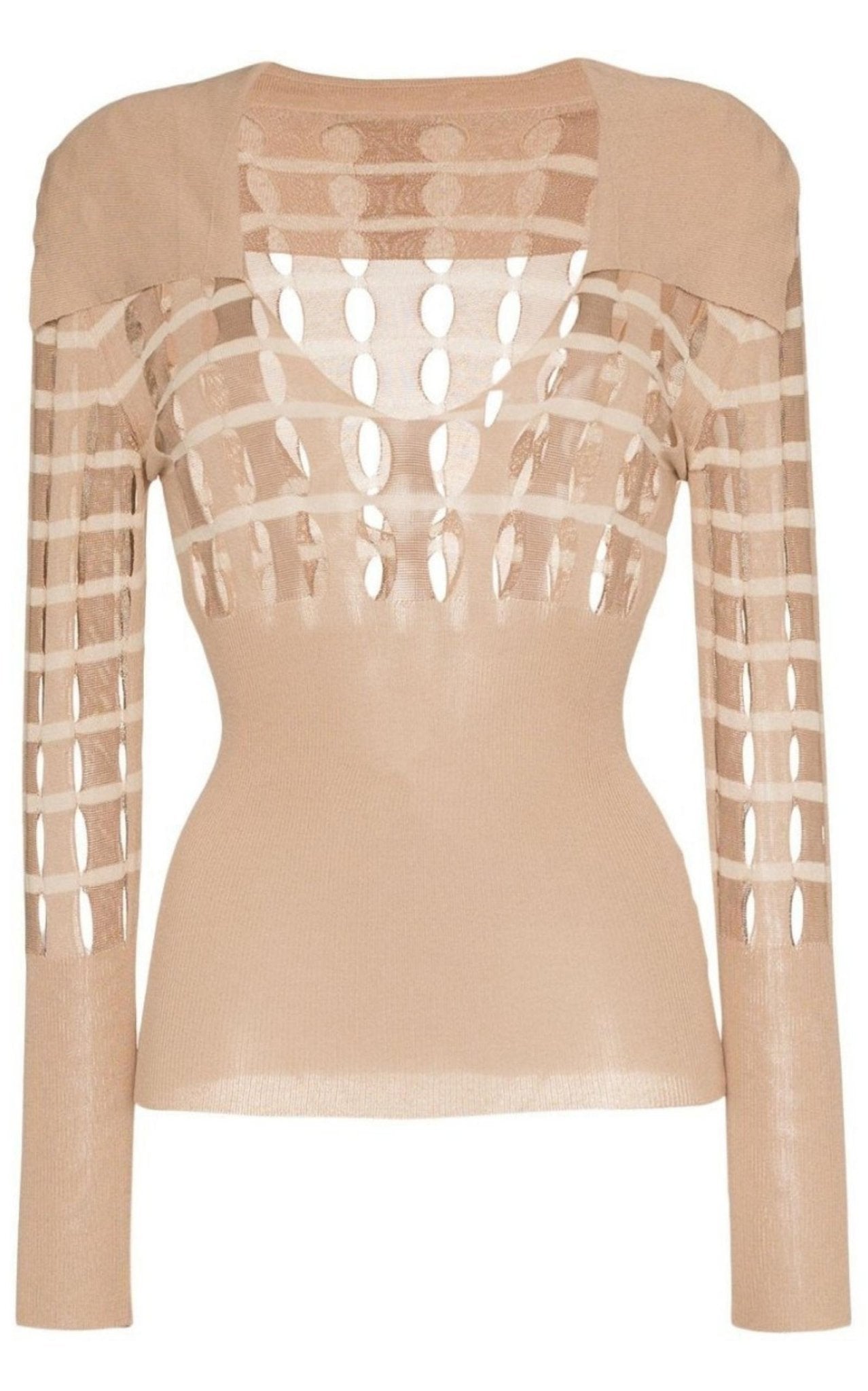 Jacquemus V neck Polo Cut - out Sweater - Runway Catalog