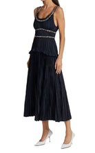 Jason Wu Crystal - Beaded Moire Taffeta Midi Dress - Runway Catalog
