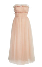 Robe de cocktail mi-longue sans bretelles en tulle froncé Jason Wu - Catalogue Runway