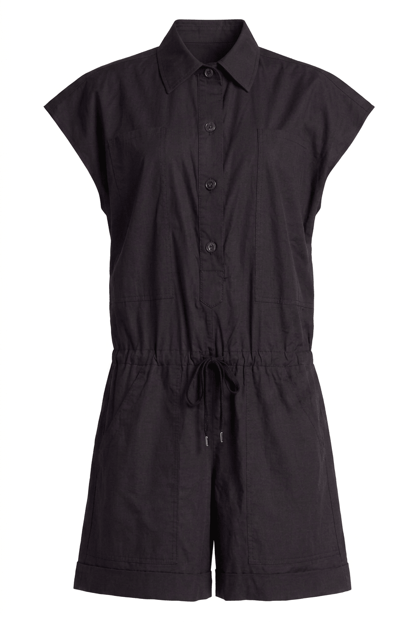 Jean Paul Gaultier Black Cotton Blend Romper - Runway Catalog