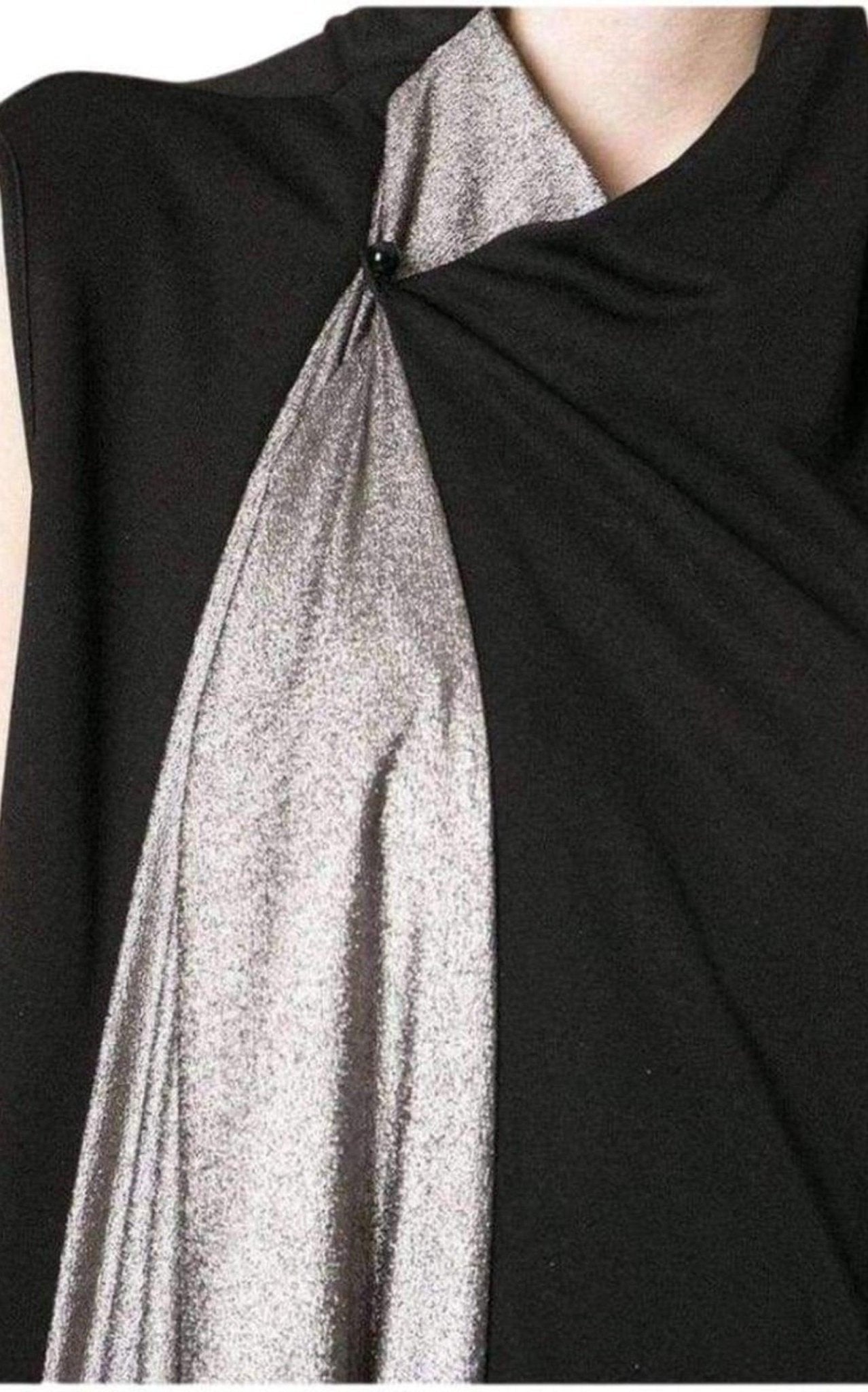 Jean Paul Gaultier Black Metallic Maxi Dress - Runway Catalog