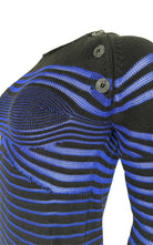 Jean Paul Gaultier Cyber Baba Optical Stripe Sailor Sweater - Runway Catalog