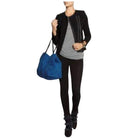 Jerome Dreyfuss Blue Loic Shearing Tote - Runway Catalog