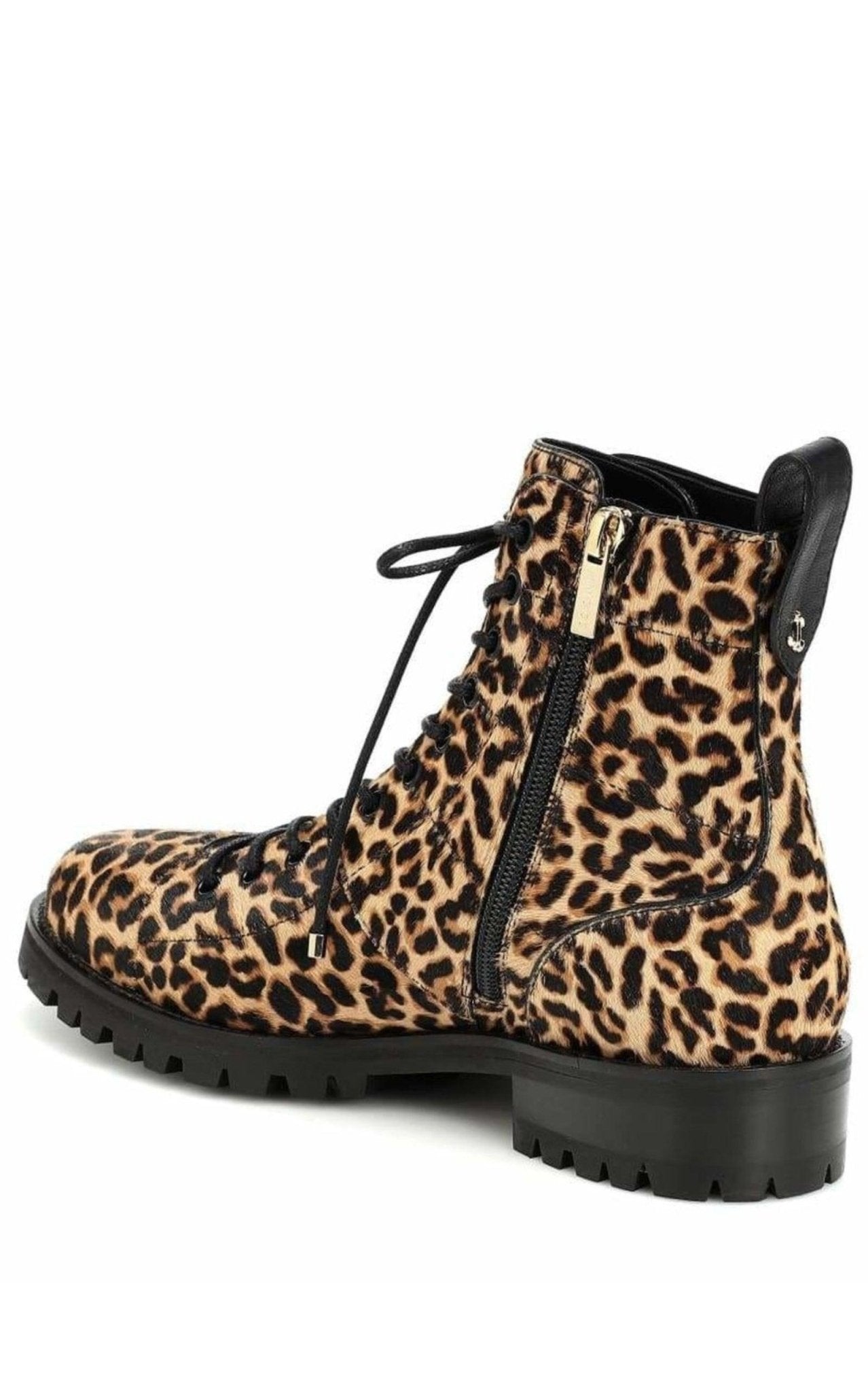 靴 JIMMY CHOO Cruz Flat Leather Ankle Boots Jimmy Choo Cruz Flat Calf-Hair Ankle Boots
