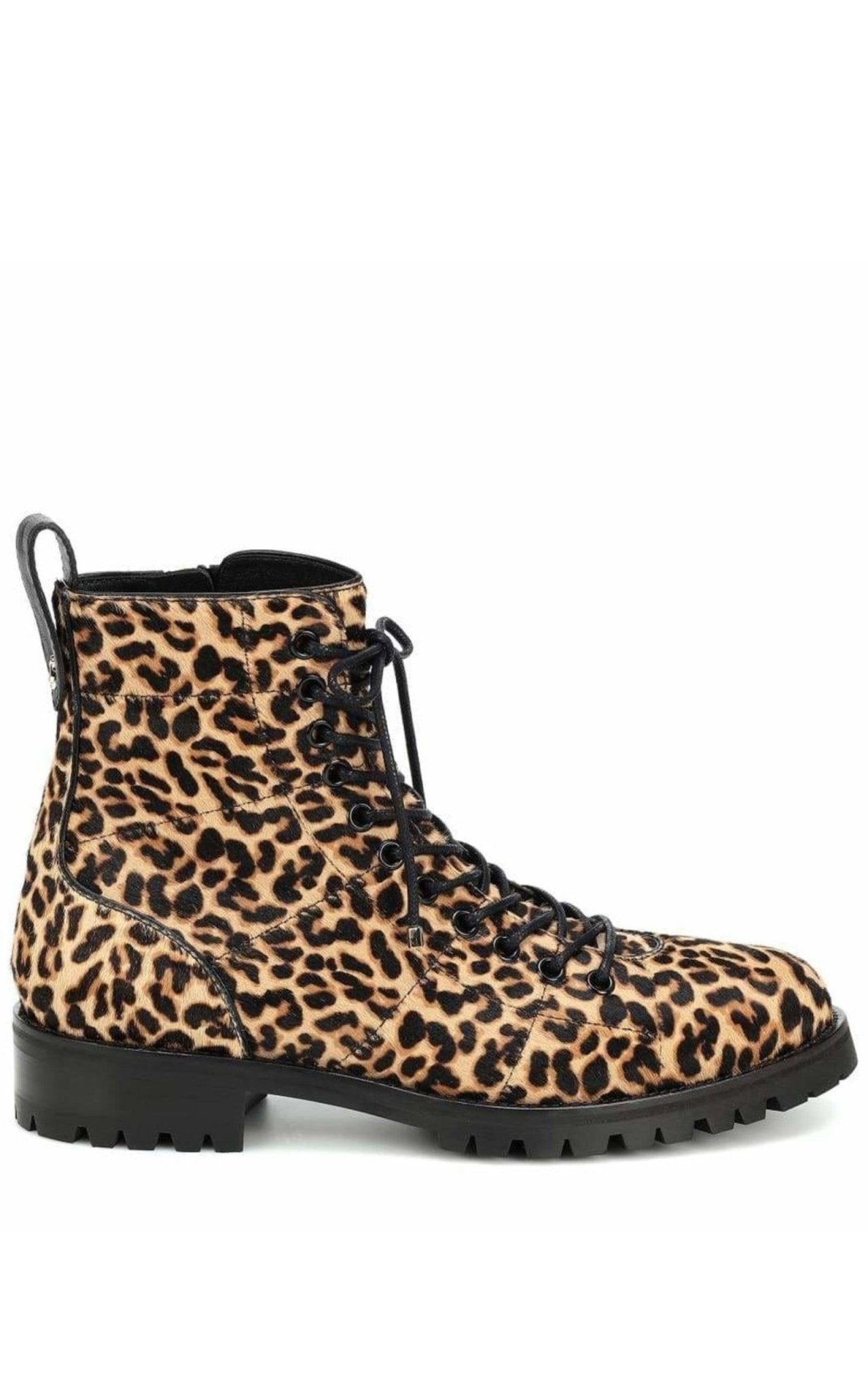 靴 JIMMY CHOO Cruz Flat Leather Ankle Boots Jimmy Choo Cruz Flat Calf-Hair Ankle Boots