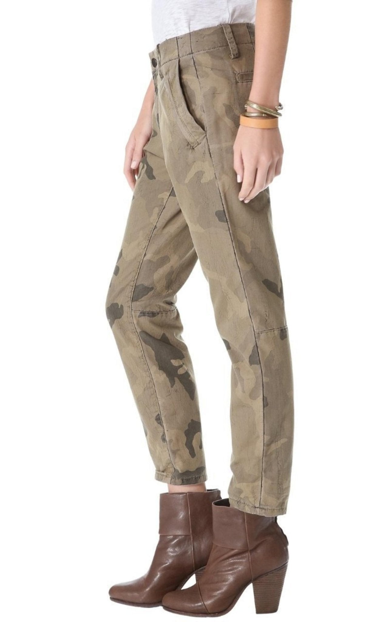 Joe's Camo Straight Leg Ankle Trousers - Runway Catalog