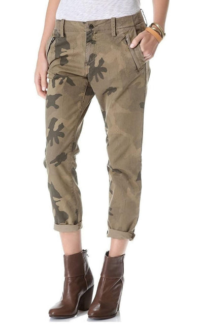 Joe's Camo Straight Leg Ankle Trousers - Runway Catalog
