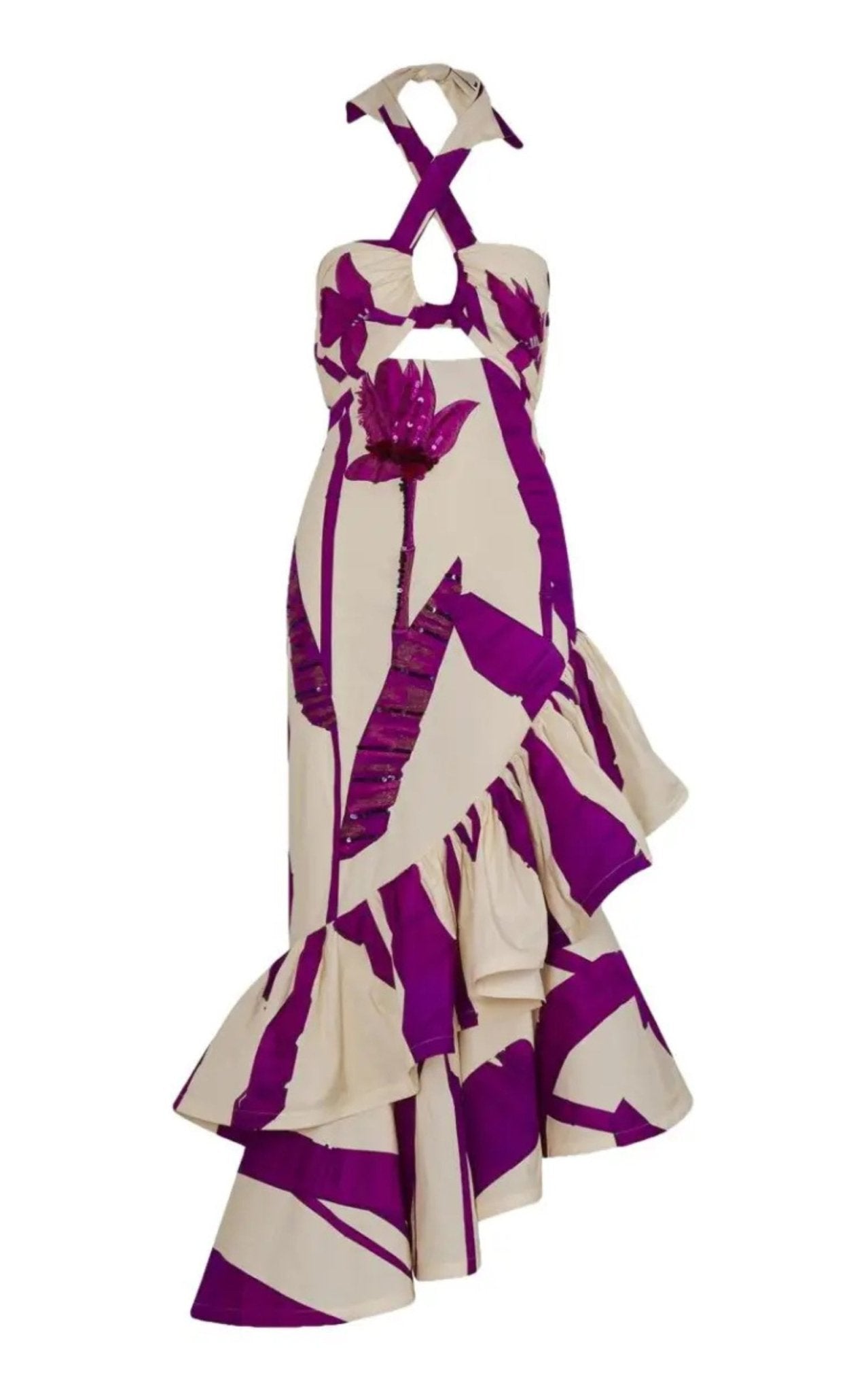Johanna Ortiz Careless Floral Midi Dress