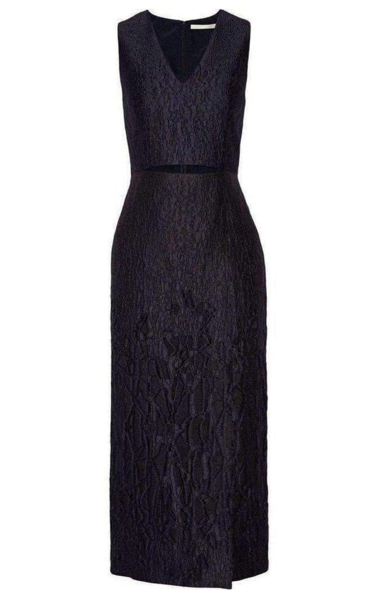 Jonathan Simkhai Midnight Blue Caviar Slit Dress - Runway Catalog