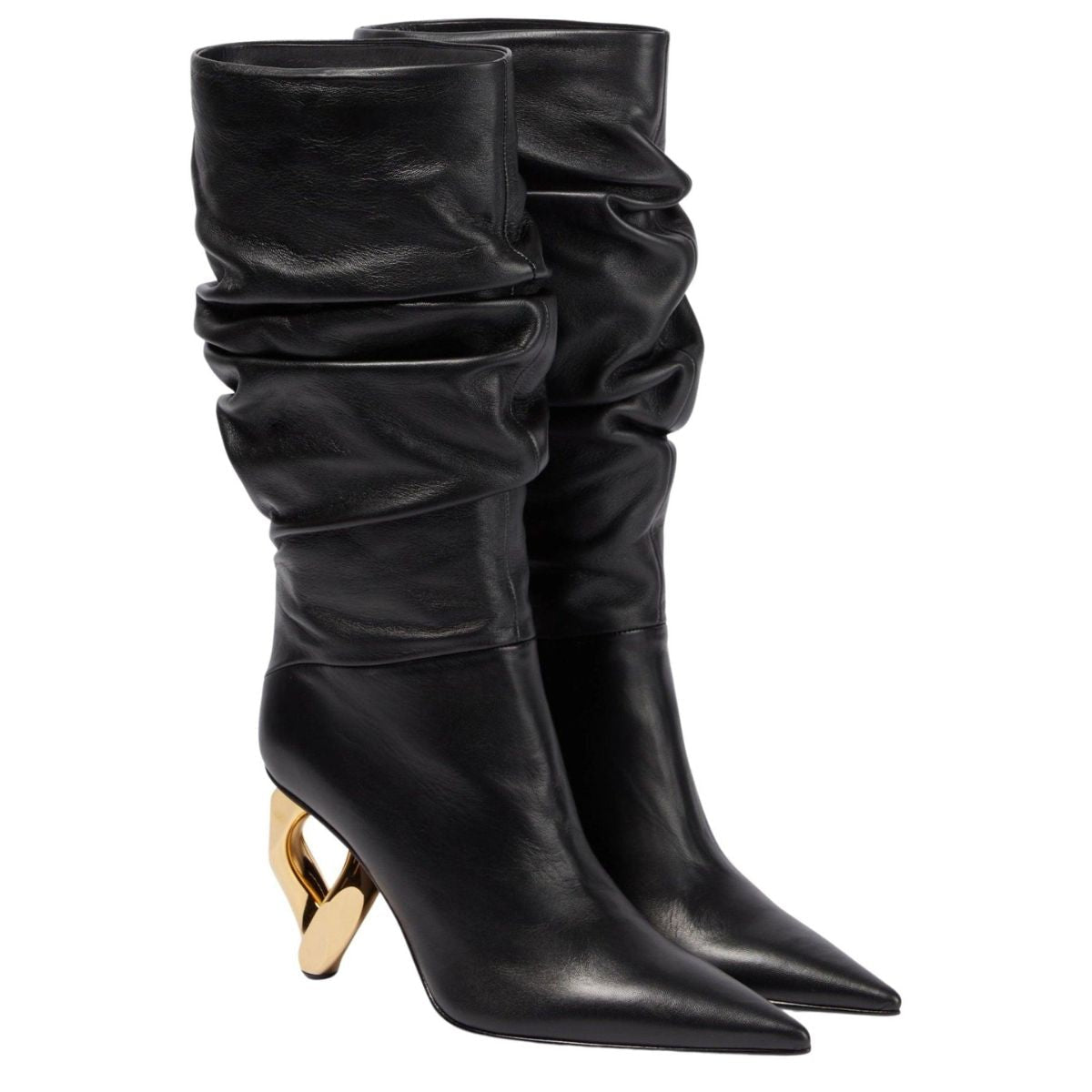 JW Anderson Chain Leather Heeled Boots – Runway Catalog JW Anderson Chain Leather Heeled Boots – Runway Catalog