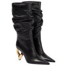 JW Anderson Chain Leather Heeled Boots - Runway Catalog
