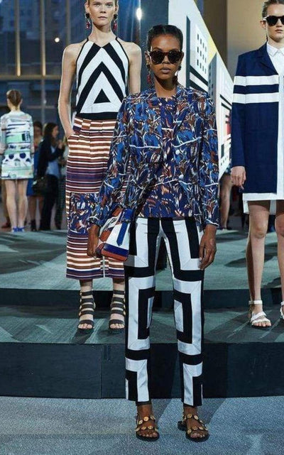 Kenzo Kenzo Geometric Print Trousers Pants - Runway Catalog
