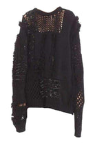 Koche Koché Embellished Open Knit Wool Blend Sweater - Runway Catalog