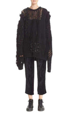 Koche Koché Embellished Open Knit Wool Blend Sweater - Runway Catalog