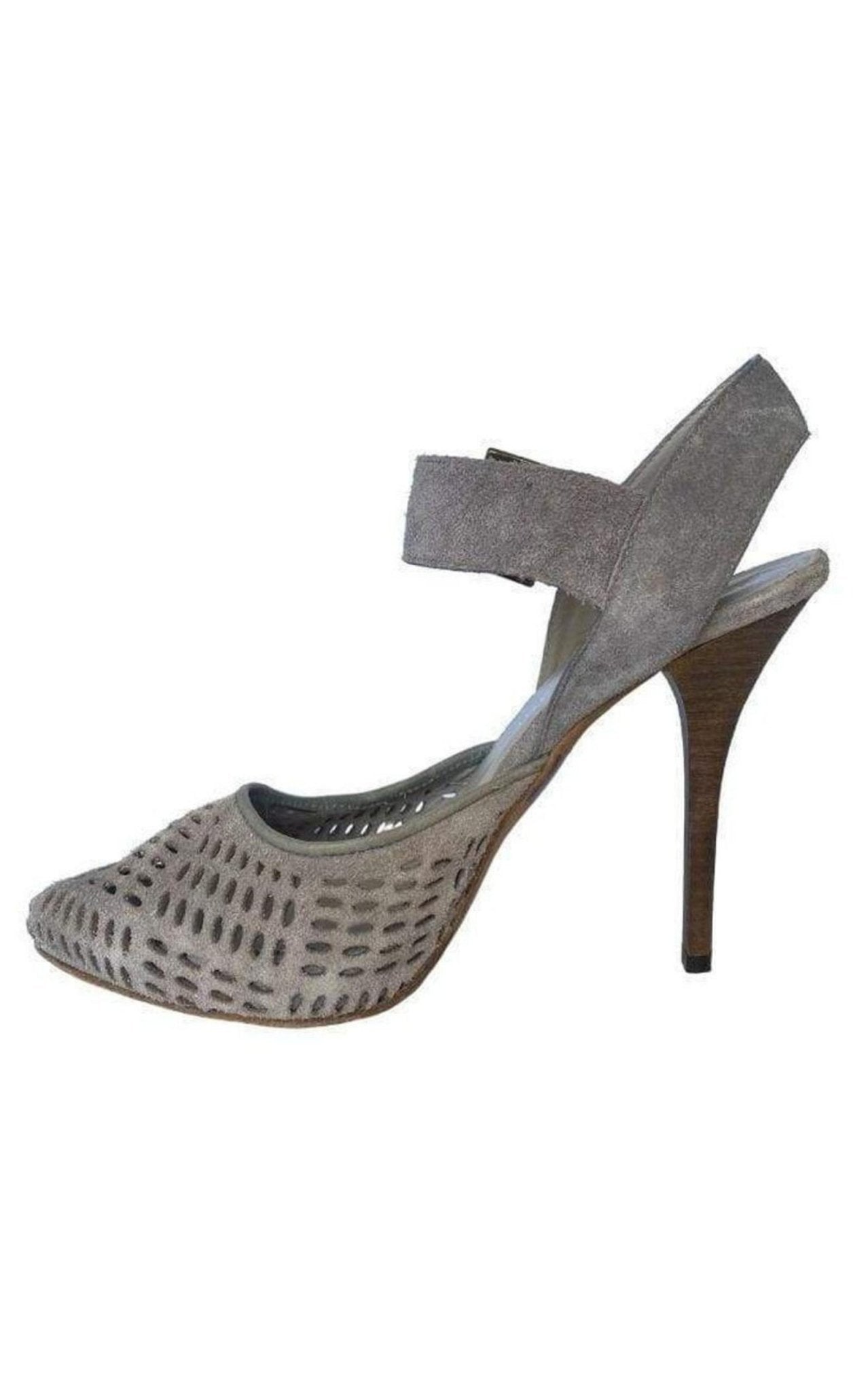 Latitude Femme Laser Cutout Leather Sandal Shoes - Runway Catalog