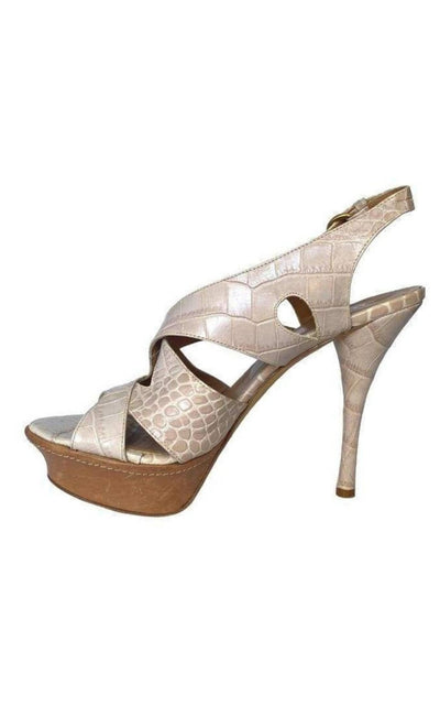 Latitude Femme Leather Platform Sandal Shoes - Runway Catalog
