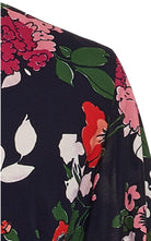 Lela Rose Floral Printed Georgette V - Neck Gown - Runway Catalog