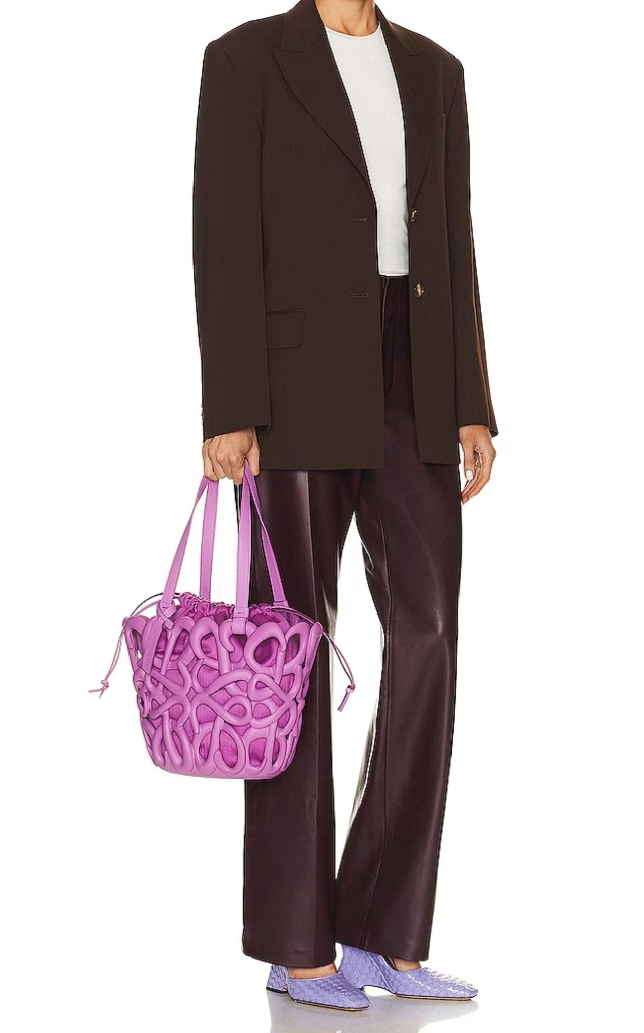 Loewe Anagram Inflated Basket Bag in Purple - Runway Catalog