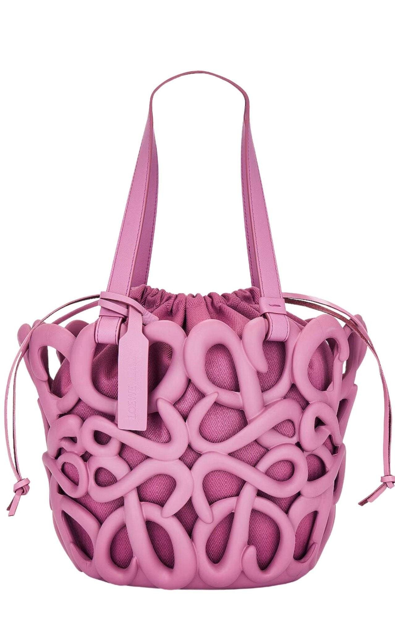 Loewe Anagram Inflated Basket Bag in Purple - Runway Catalog